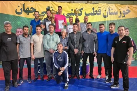 پایان رقابت های کشتی فرنگی نونهالان انتخابی المپیاد استعدادهای برتر استان خوزستان / اهواز :